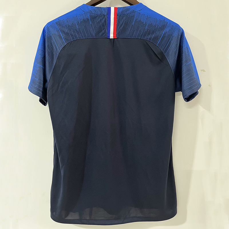 2018 France Home Retro Soccer Jersey