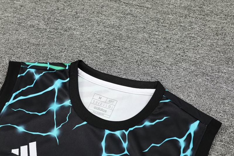 24-25 RMA Black green Tank top and shorts suit *豹黑绿