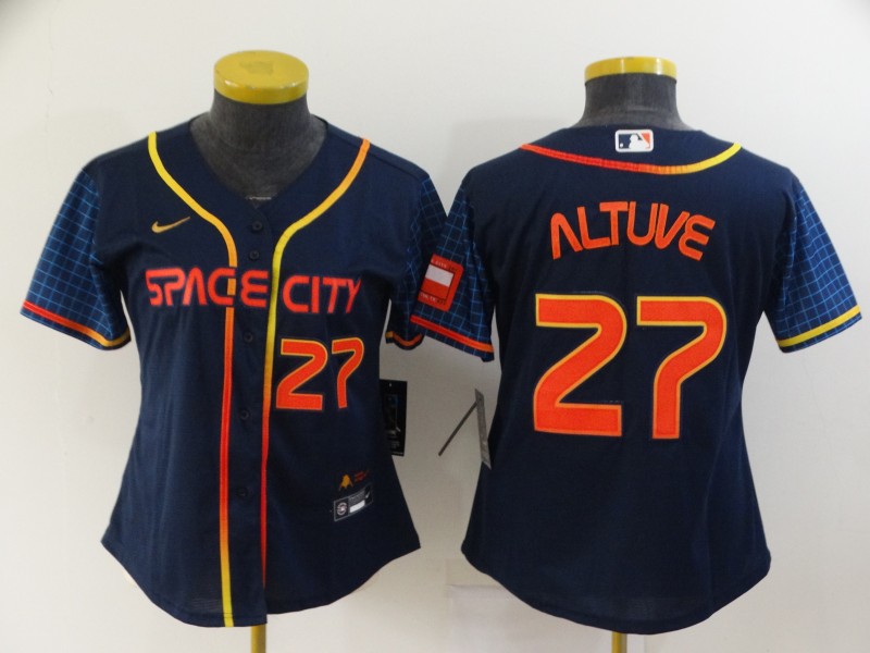 Houston Astros Women's SPACE CITY baseball jersey  ALTUVE 27