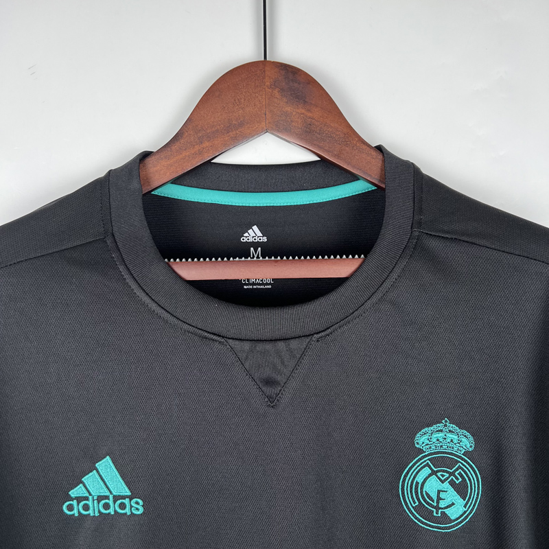 2017-2018 RMA Away Long Sleeve Retro Soccer Jer...