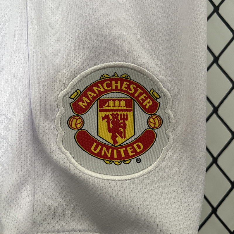 2007-2008 Man Utd Away Kids Retro Soccer Jersey
