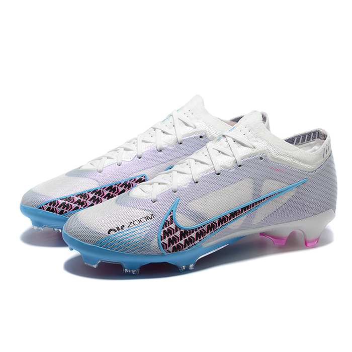 Air Zoom Mercurial Vapor XV Elite FG Soccer Shoes-White/Blue-9789683
