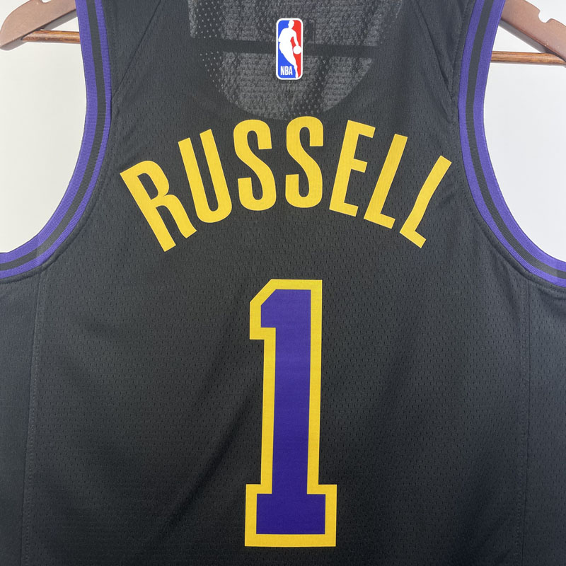 23-24 LAKERS RUSSELL #1 Black City Edition Top ...