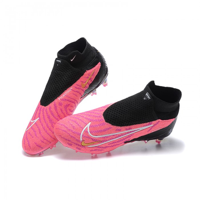 Phantom GX Elite FG High Soccer Shoes-Rose Red/Black-5868039