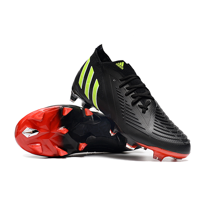 Predator Edge Geometric.1 FG High Soccer Shoes-Black/Green-9472962