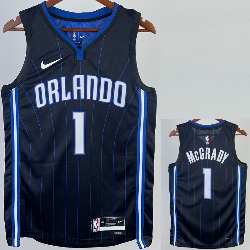 22-23 Magic MCGRADY #1 Black Top Quality Hot Pr...