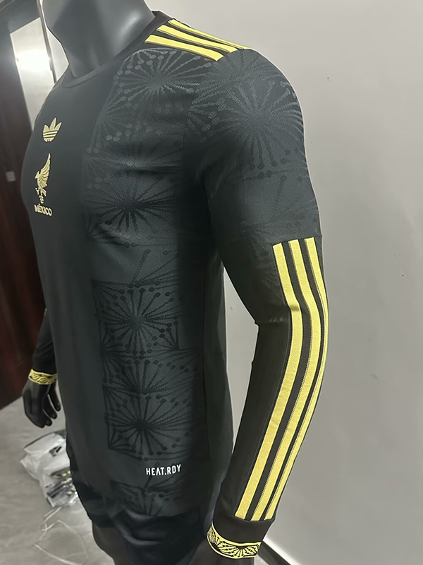 25-26 Mexico Gold Cup Black Long Sleeve Player Version Soccer Jersey (长袖球员)