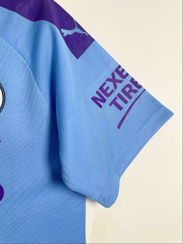2019-2020 Man City Home Retro Soccer Jersey