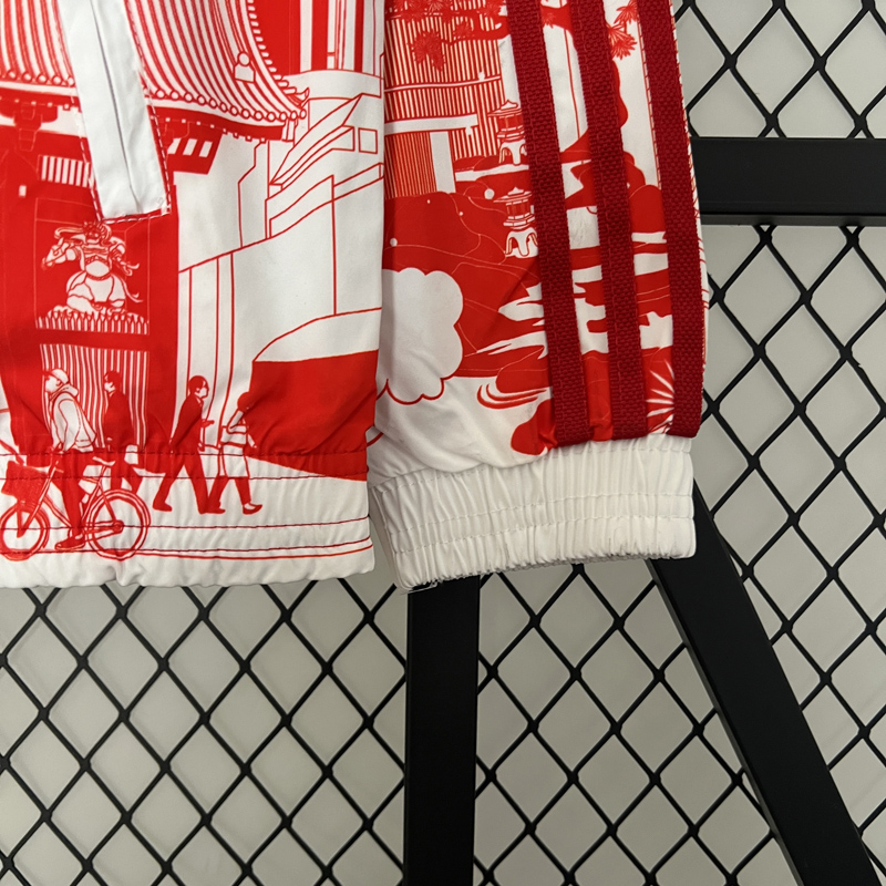 2024 Japan Red & Black Double Sided Windbreaker...