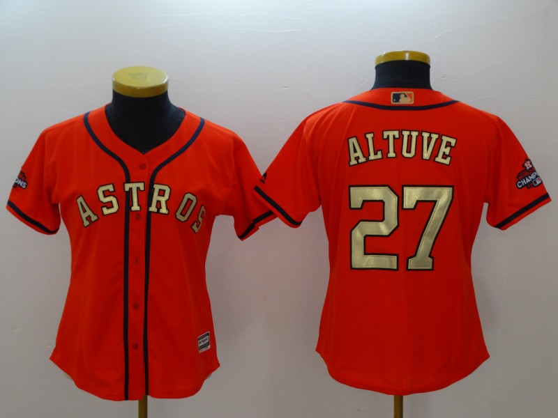 Houston Astros Women's baseball jersey ALTUVE 27