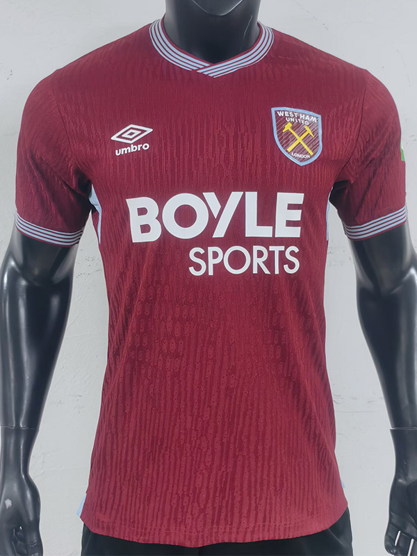 25-26 West Ham Home Player Version Soccer Jersey