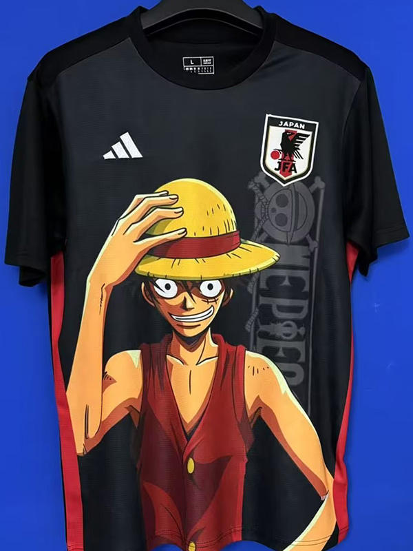 25-26 Japan Black Special Edition Fans Soccer Jersey *草帽路飞