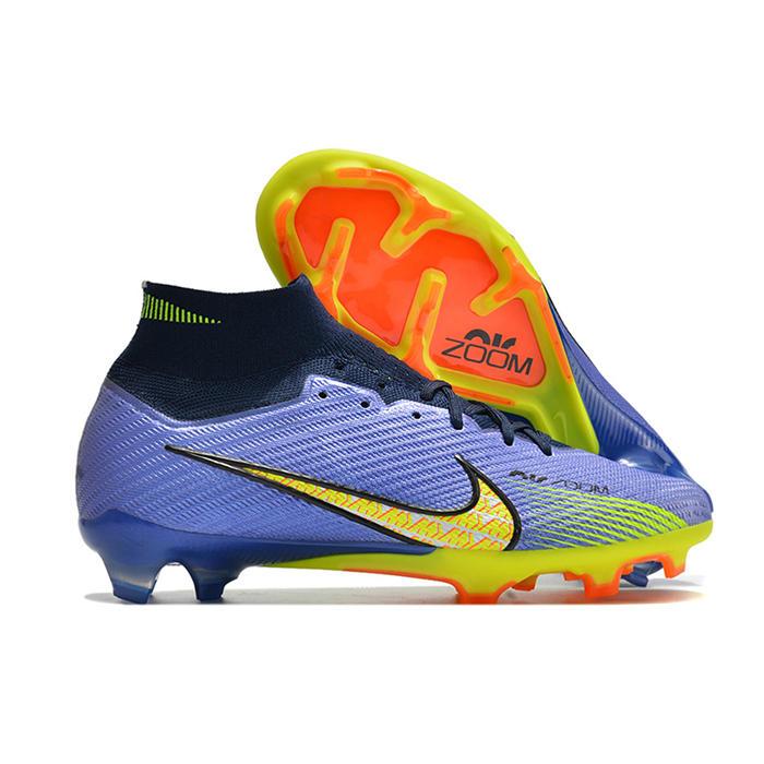 Air Zoom Mercurial Superfly IX Elite FG High Soccer Shoes-Navy Blue/Yellow-4188397