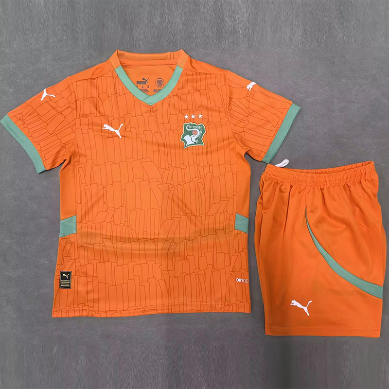 24-25 Ivory Coast Home Kids Soccer Jersey