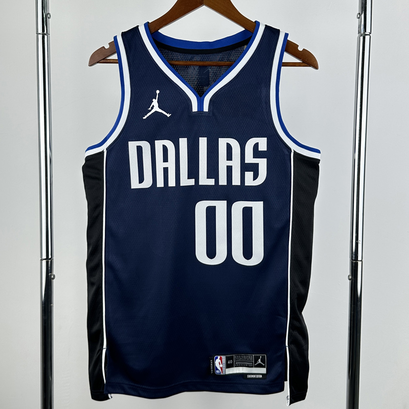 22-23 Dallas Mavericks CHRISTIE #00 Royal Blue Top Quality Hot Pressing NBA Jersey (Trapeze Edition)飞人版