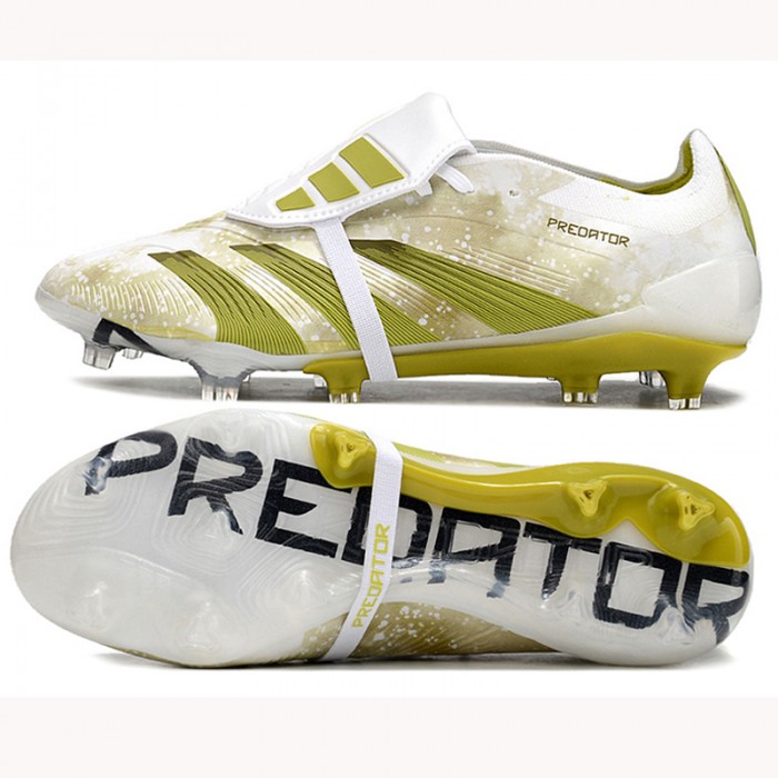 PREDATOR ACCURACY FG BOOTS FG Soccer Shoes-White/Gold-319984
