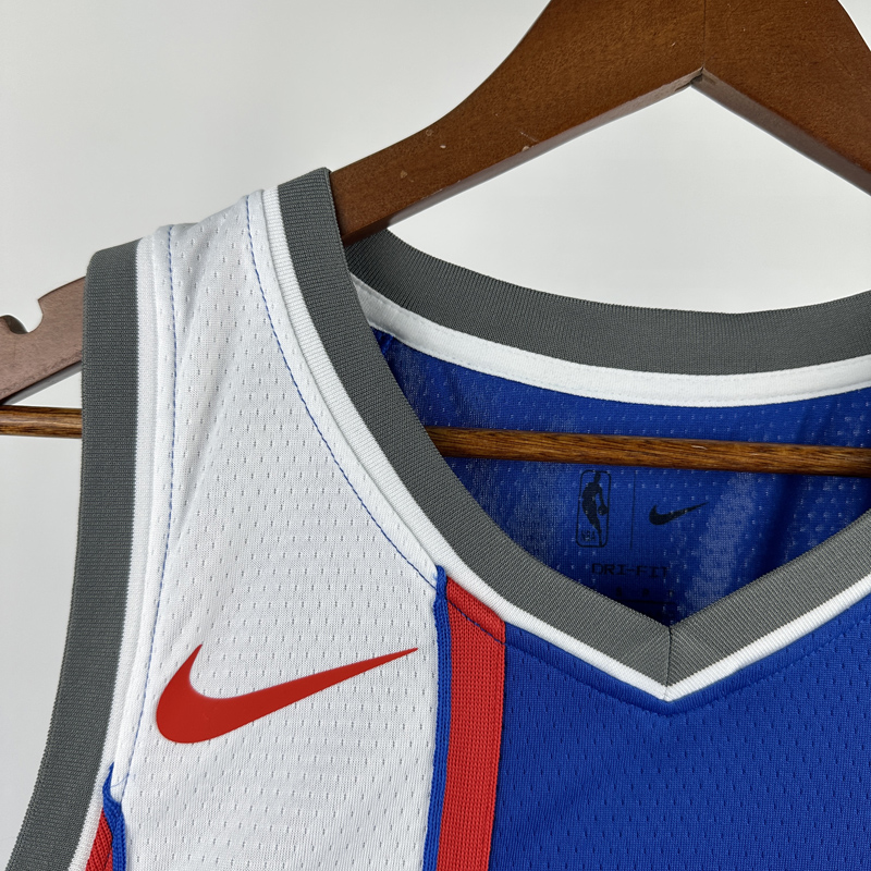 23-24 Kings SABONIS #11 Blue City Edition Top Quality Hot Pressing NBA Jersey