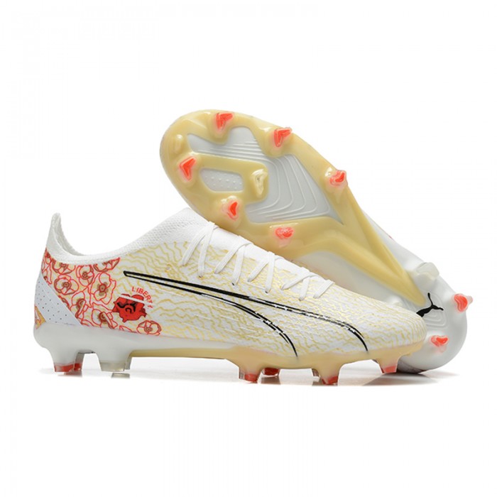 Ultra Ultimate FG Soccer Shoes-White/Yellow-4324021