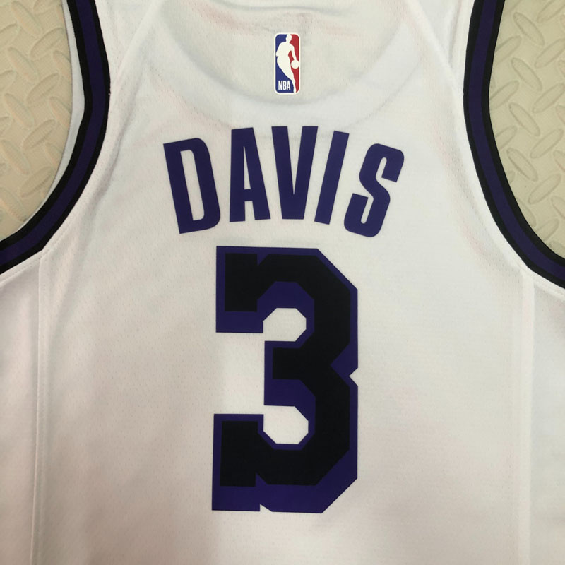 22-23 LAKERS DAVIS #3 White City Edition Top Qu...