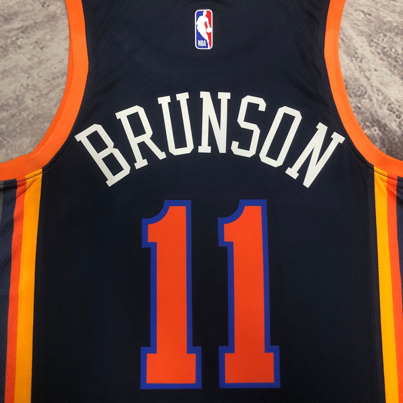 22-23 KNICKS BRUNSON #11 Black Top Quality Hot ...