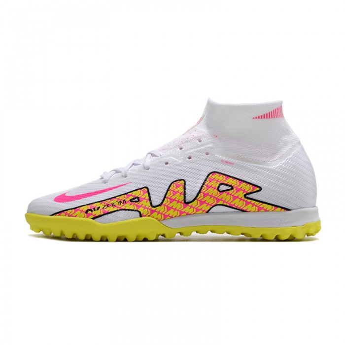 Air Zoom Mercurial Vapor XV Elite TF High Soccer Shoes-White/Yellow-3200287