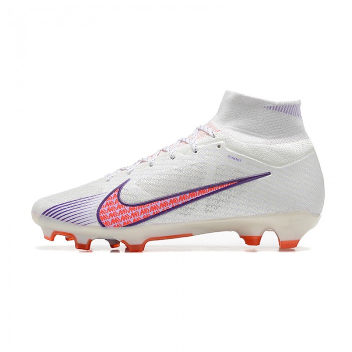 Air Zoom Mercurial Superfly IX Elite FG High Soccer Shoes-White/Red-6130194