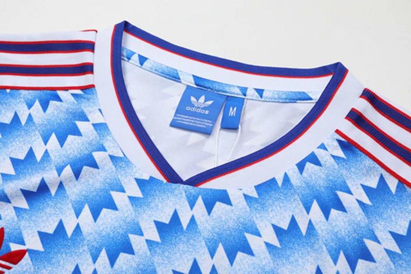 1990-1992 Man Utd Away Long Sleeve Retro Soccer...