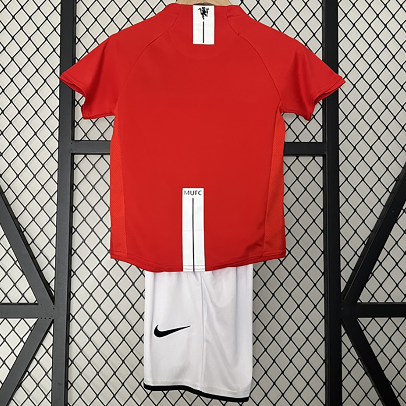 2007-2008 Man Utd Home Kids Retro Soccer Jersey...