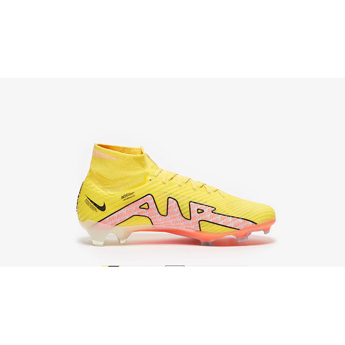 Air Zoom Mercurial Superfly IX Elite FG High Soccer Shoes-Yellow/Pink-3834191
