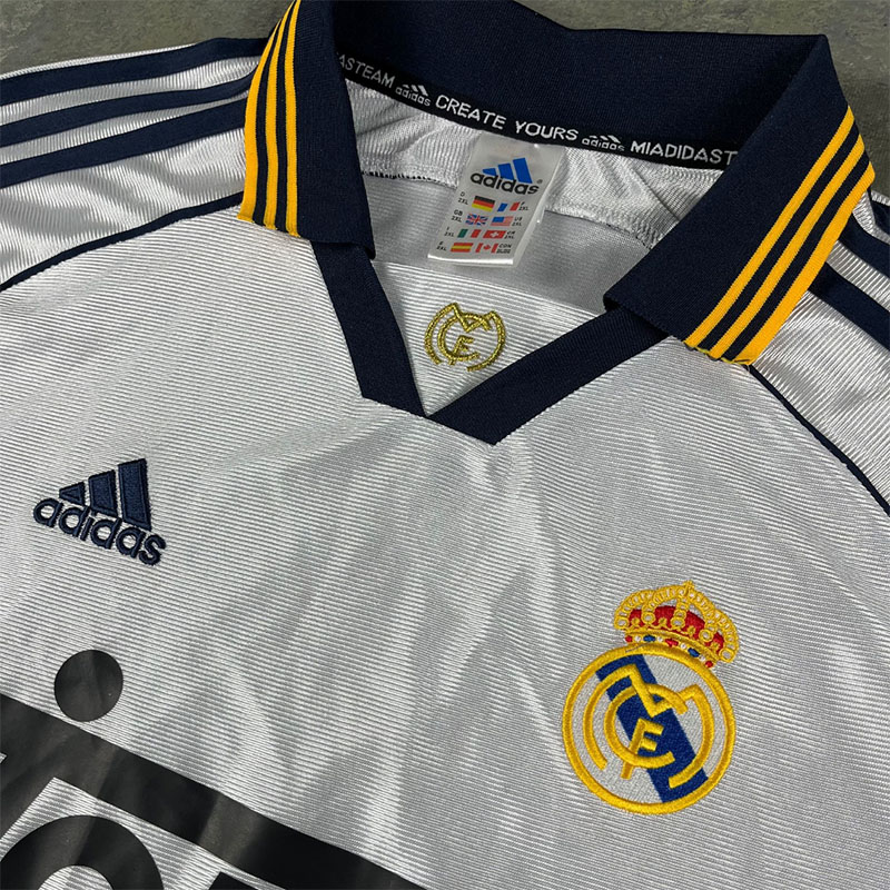 1998-2000 RMA Home Retro Soccer Jersey