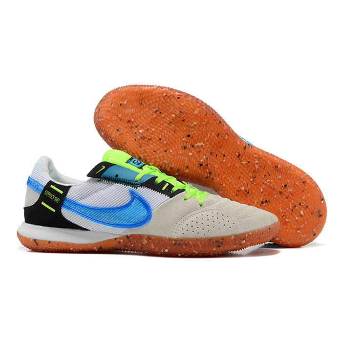 Streetgato Soccer Shoes-White/Blue-1094081