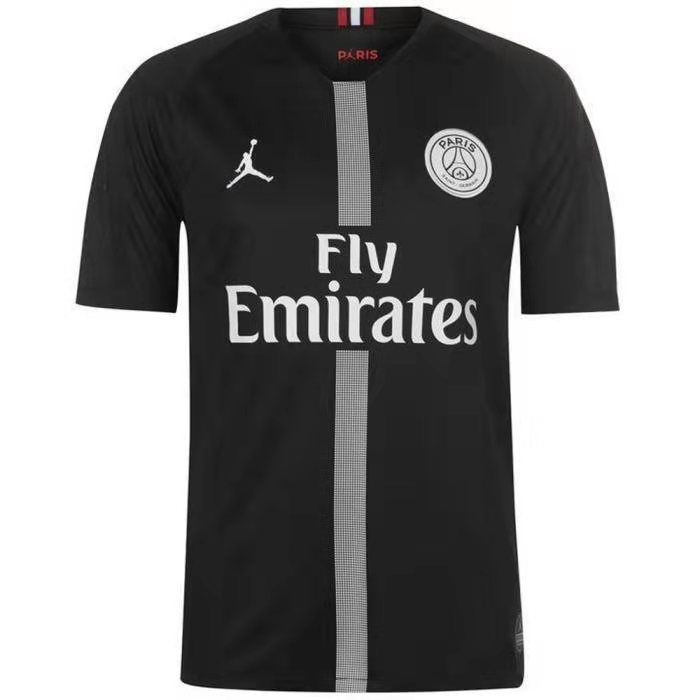 2018-2019 PSG Paris Jordan Black Retro Soccer J...