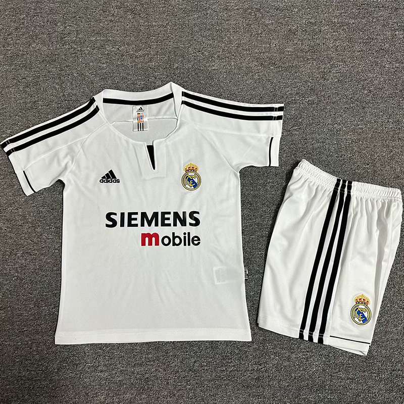 2003-2004 RMA Home Kids Retro Soccer Jersey
