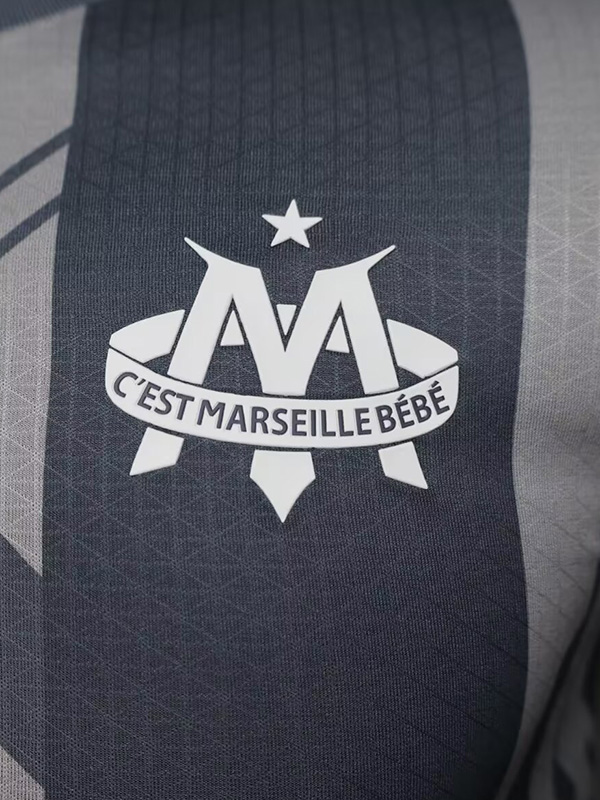25-26 Marseille Grey Joint Edition Player Version Training shirts