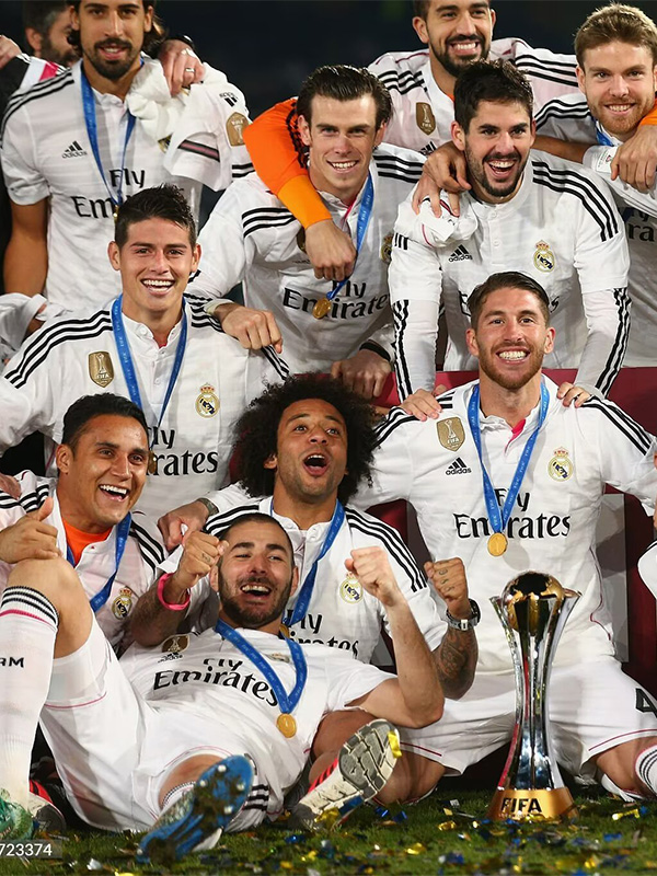 2014-2015 RMA Home Player Version 长袖球员 Long Sleeve Retro Soccer Jersey