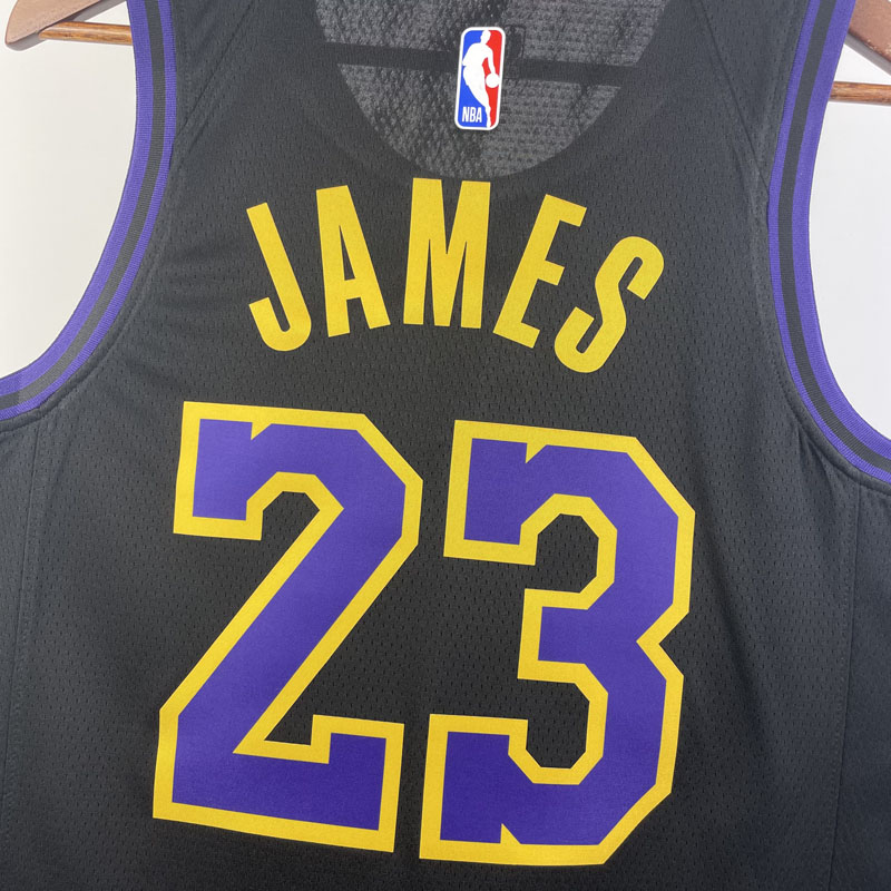 23-24 LAKERS JAMES #23 Black City Edition Top Q...