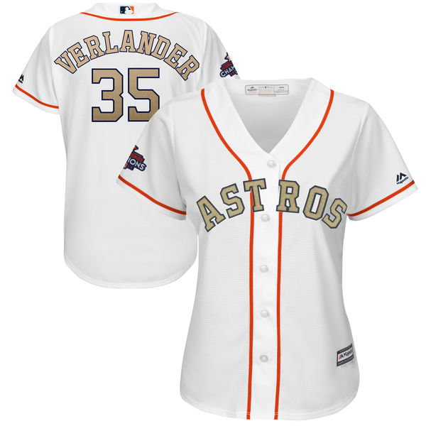 Houston Astros Women's baseball jersey VERLANDER 35
