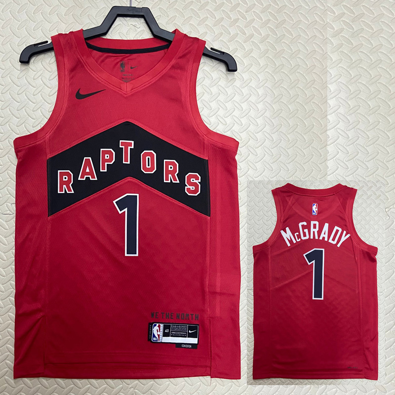 22-23 Raptors McGRADY #1 Red Top Quality Hot Pr...