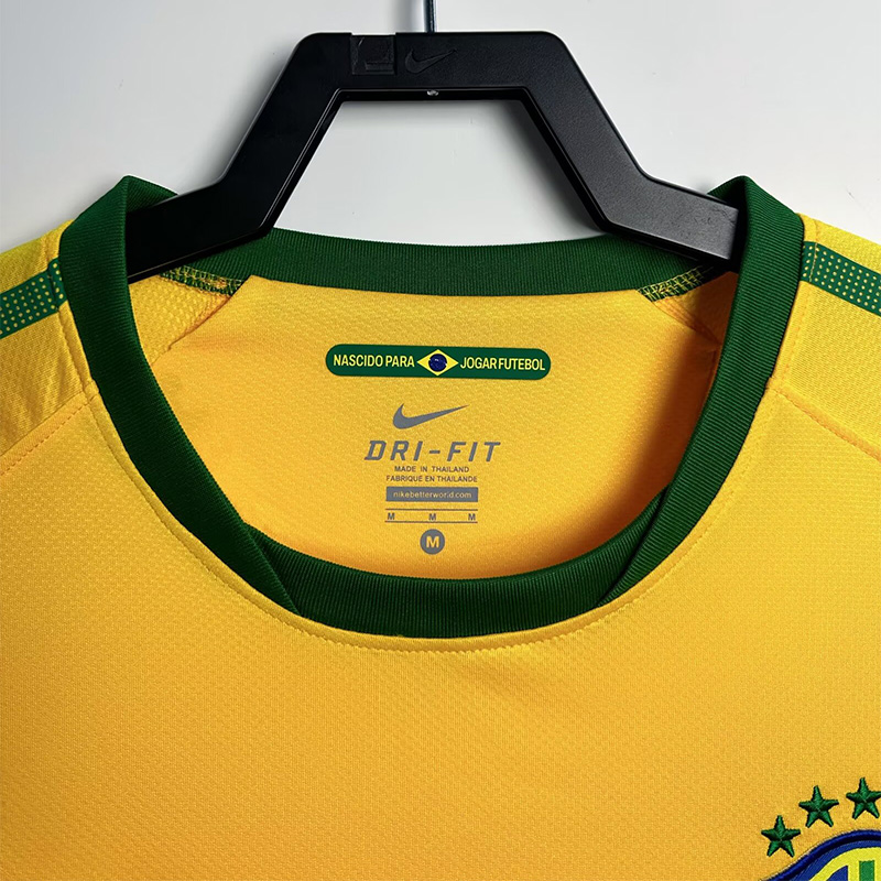 2010 Brazil Home Retro Soccer Jersey