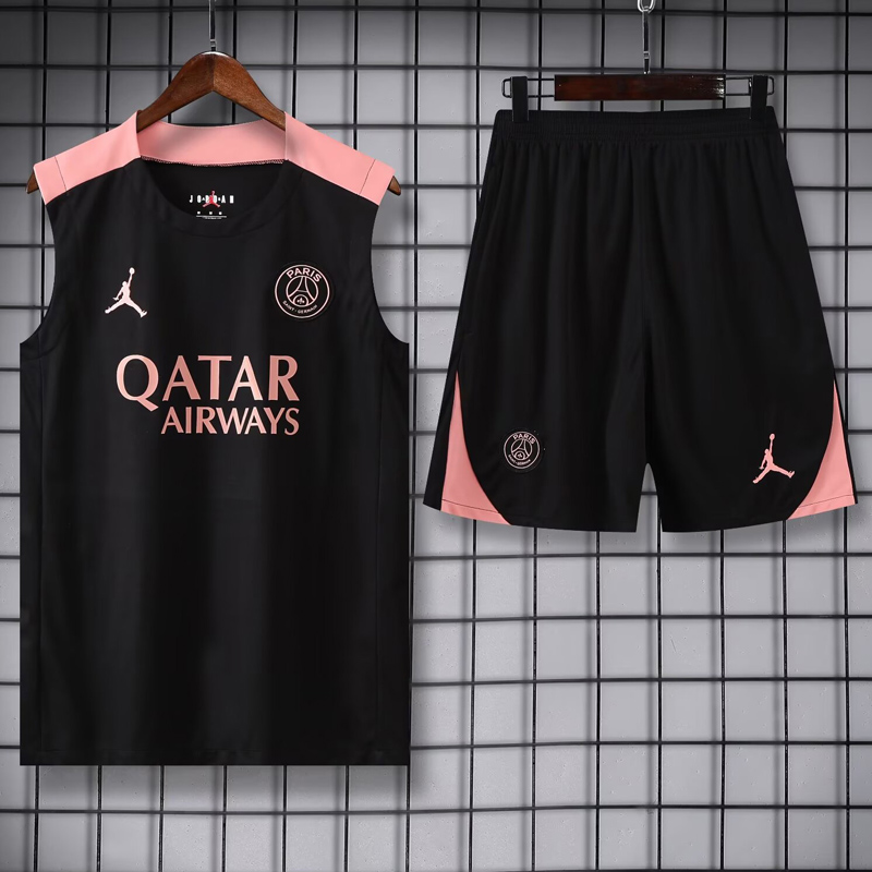 25-26 PSG Black Tank top and shorts suit