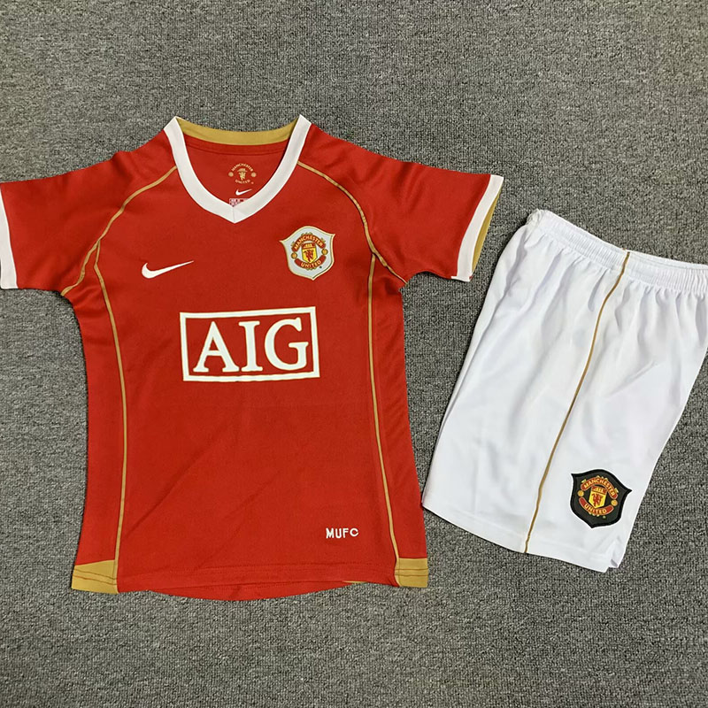 2006-2007 Man Utd Away Kids Retro Soccer Jersey