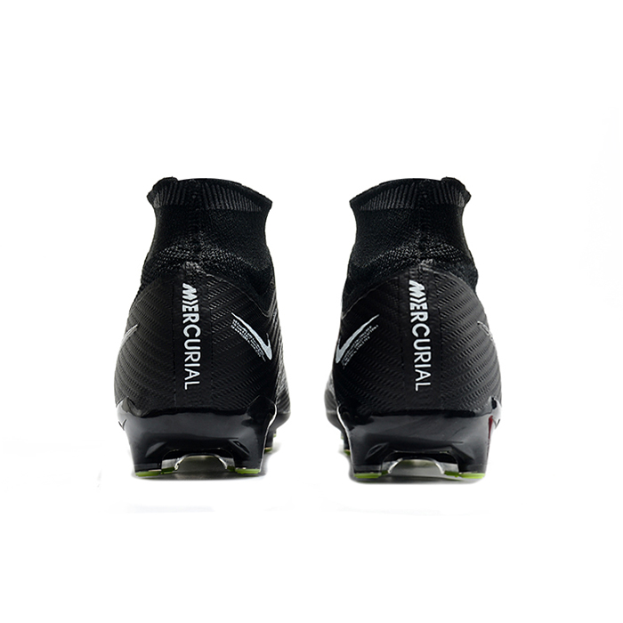 Air Zoom Mercurial Superfly IX Elite AG High Soccer Shoes-Black/Green-8818370