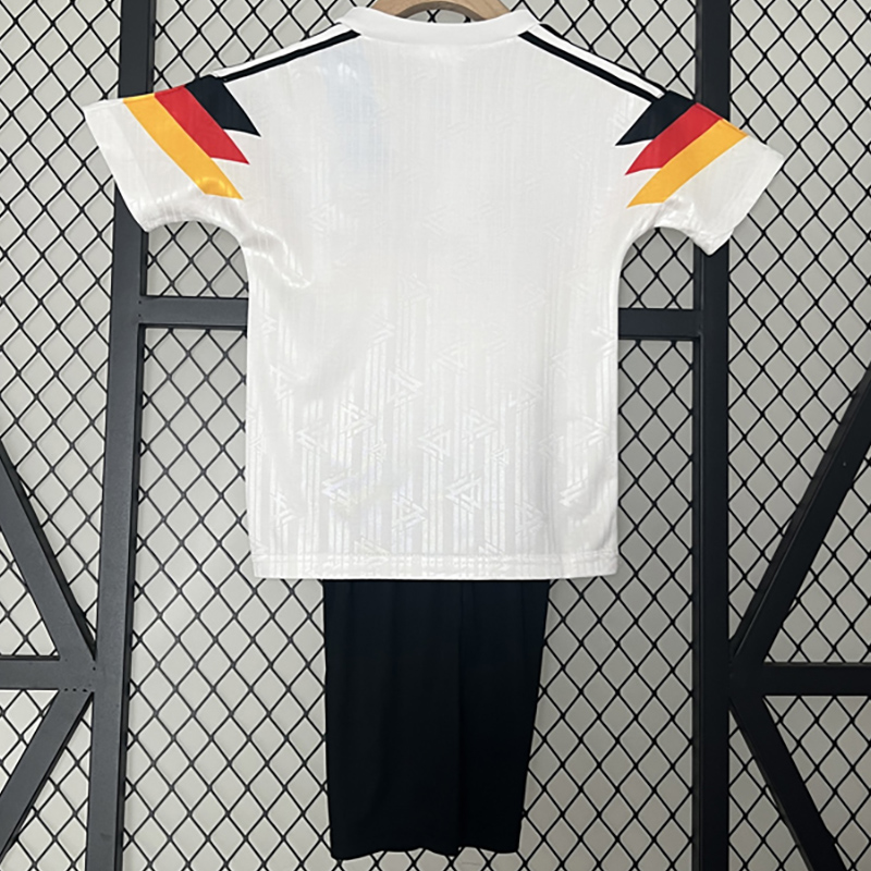 1990 Germany Home Kids Retro Soccer Jersey