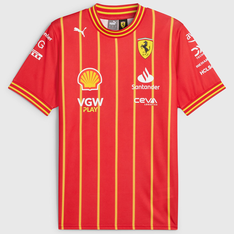 2024 F1 Ferrari #16 Red Racing Suit (圆领)