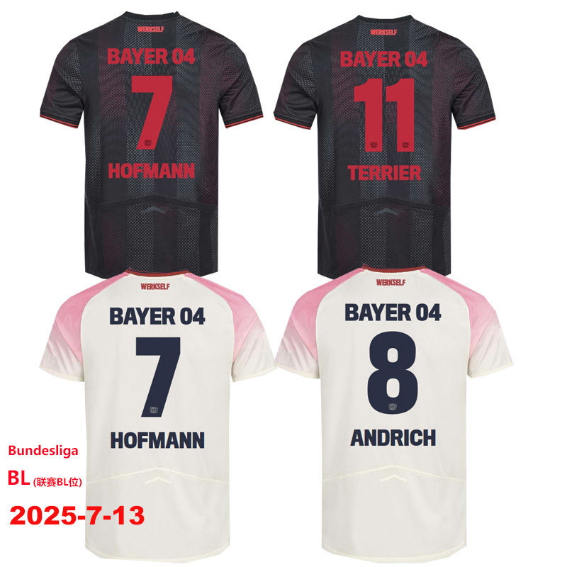 25-26 LeverKusen Away Player Version Soccer Jersey