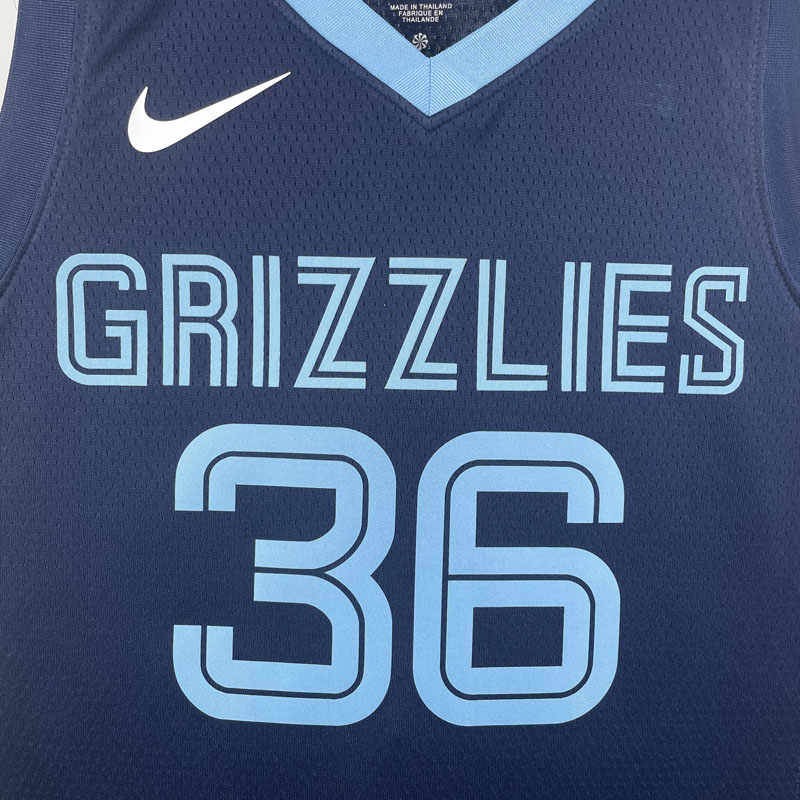 22-23 GRIZZLIES SMART #36 Dark Blue Top Quality...