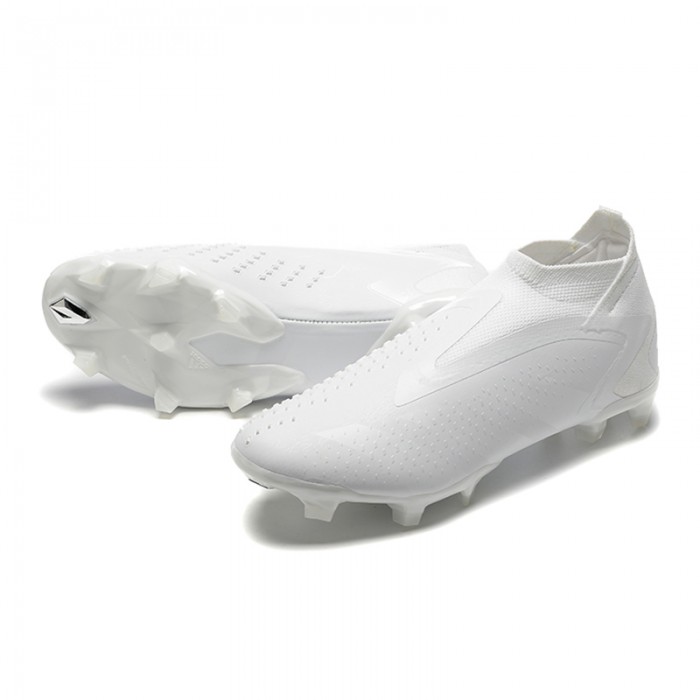 PREDATOR ACCURACY+ FG BOOTS Soccer Shoes-All White-2473401