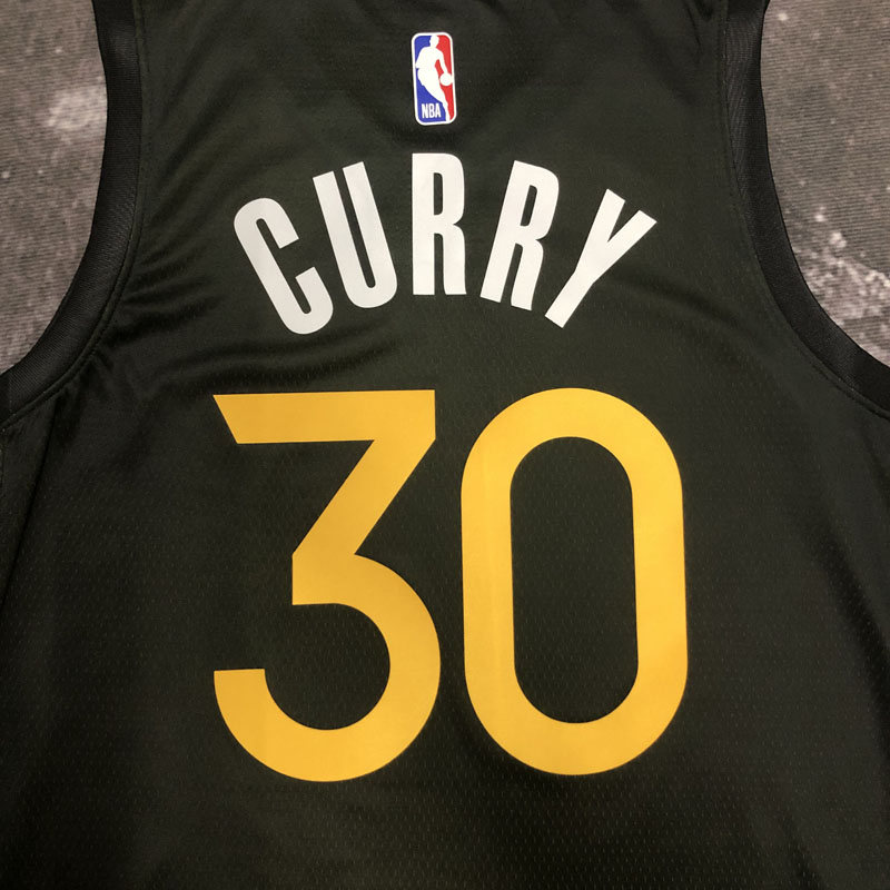 22-23 WARRIORS CURRY #30 Black City Edition Top...