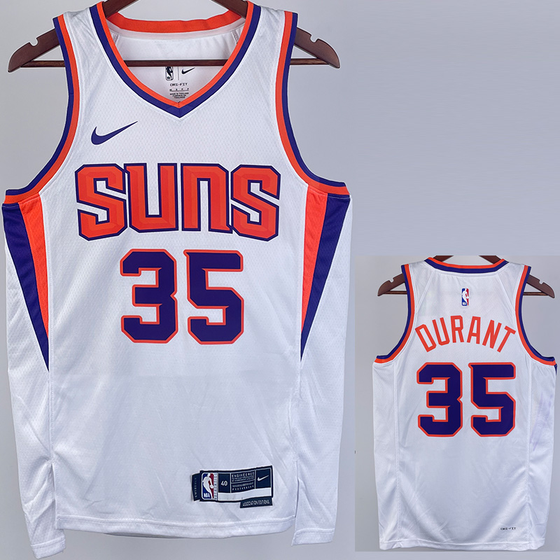 22-23 SUNS DURANT #35 White Top Quality Hot Pre...