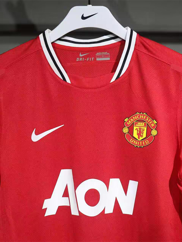 2011-2012 Man Utd Home Player Version 球员 Retro Soccer Jersey